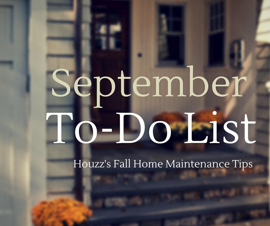 To-Dos: Your September Home Checklist
